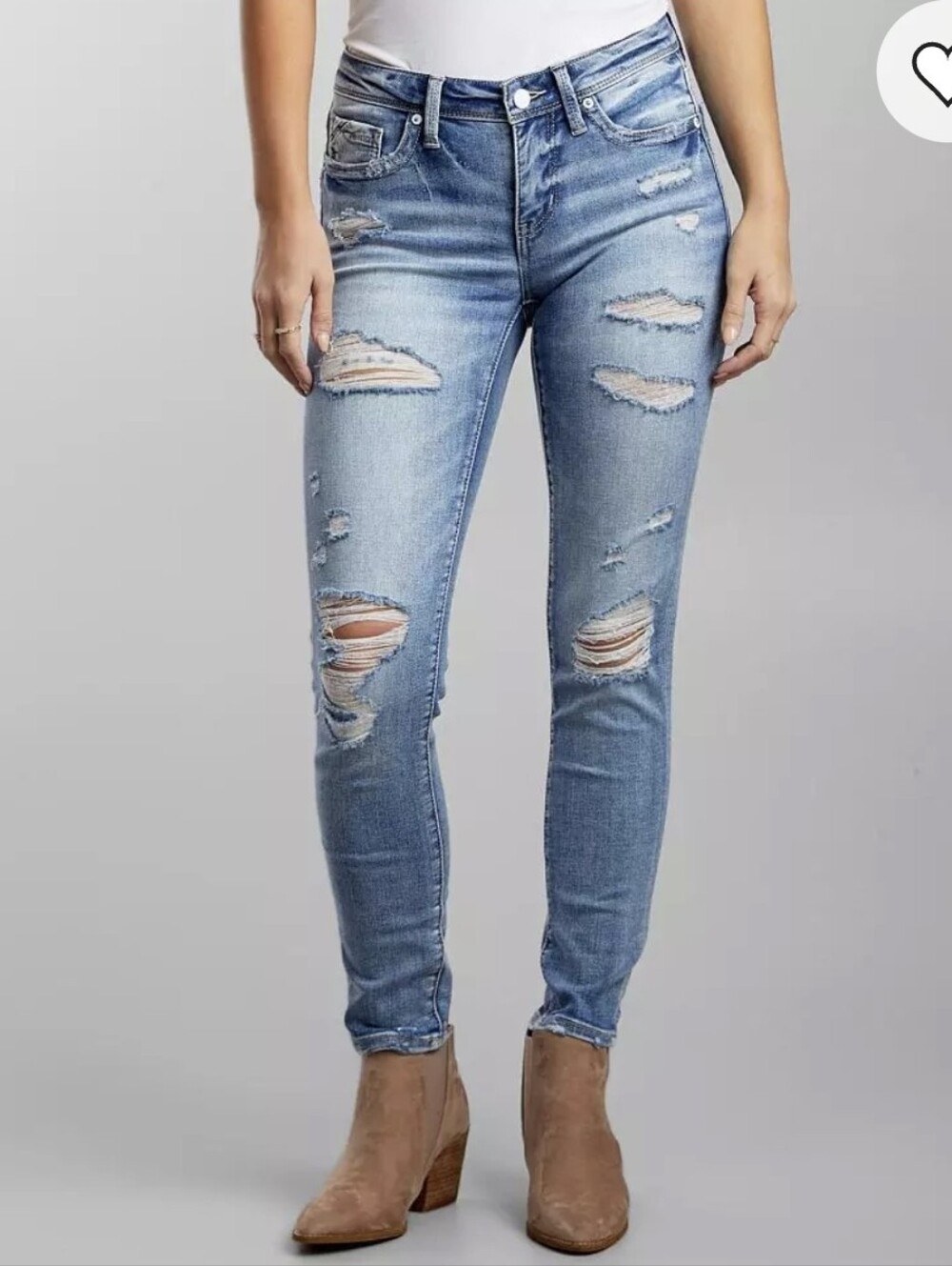 Buckle Black Fit No. 53 Ankle Skinny Stretch Jean. Size 25.